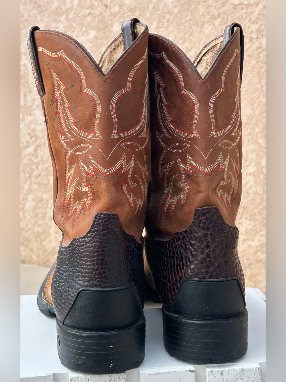 Tony Lama Men’s TLX Two-Tone Leather Performance Western and Work Boots Size 13D - Picture 11 of 16